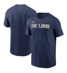 Men's Cleveland Guardians Navy 2024 City Connect Wordmark T-Shirt