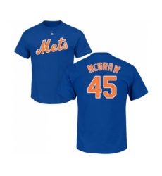 MLB Nike New York Mets #45 Tug McGraw Royal Blue Name & Number T-Shirt
