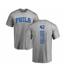 Basketball Philadelphia 76ers #42 Al Horford Ash Backer T-Shirt
