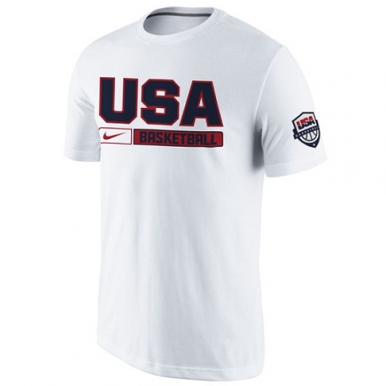 NBA Men's USA Basketball Nike Practice T-Shirt - White,cheap soccer ...
