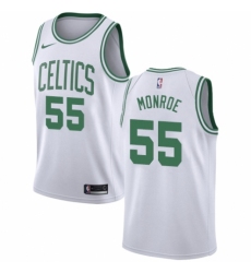 Women's Nike Boston Celtics #55 Greg Monroe Authentic White NBA Jersey - Association Edition