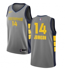 Youth Nike Memphis Grizzlies #14 Brice Johnson Swingman Gray NBA Jersey - City Edition