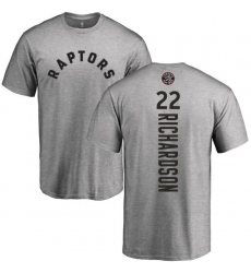 NBA Nike Toronto Raptors #22 Malachi Richardson Ash Backer T-Shirt