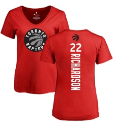 NBA Women's Nike Toronto Raptors #22 Malachi Richardson Red Backer T-Shirt