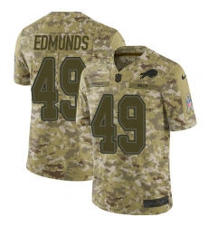 Men's Nike Buffalo Bills #49 Tremaine Edmunds Limited Camo 2018 Salute to Service NFL Jersey