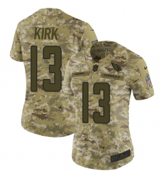 Women's Nike Arizona Cardinals #13 Christian Kirk Limited Camo 2018 Salute to Service NFL Jersey