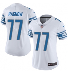 Women's Nike Detroit Lions #77 Frank Ragnow White Vapor Untouchable Limited Player NFL Jersey