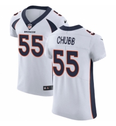 Men's Nike Denver Broncos #55 Bradley Chubb White Vapor Untouchable Elite Player NFL Jersey