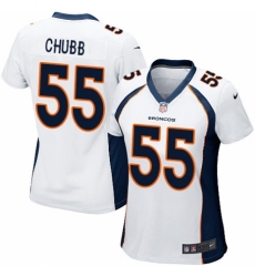 Women's Nike Denver Broncos #55 Bradley Chubb Game White NFL Jersey