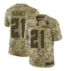 Men's Nike Minnesota Vikings #21 Mike Hughes Limited Camo 2018 Salute to Service NFL Jersey