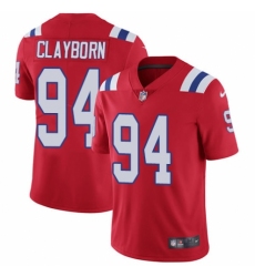 Men's Nike New England Patriots #94 Adrian Clayborn Red Alternate Vapor Untouchable Limited Player NFL Jersey