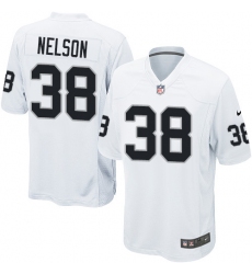 Men's Nike Oakland Raiders #38 Nick Nelson Game White NFL Jersey
