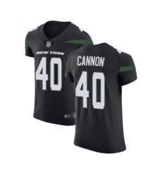 Men's New York Jets #40 Trenton Cannon Black Alternate Vapor Untouchable Elite Player Football Jersey