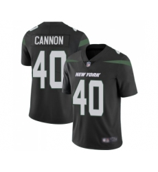 Men's New York Jets #40 Trenton Cannon Black Alternate Vapor Untouchable Limited Player Football Jersey