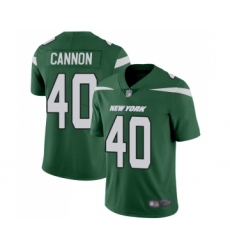 Men's New York Jets #40 Trenton Cannon Green Team Color Vapor Untouchable Limited Player Football Jersey