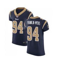 Men's Los Angeles Rams #94 John Franklin-Myers Navy Blue Team Color Vapor Untouchable Elite Player Football Jersey