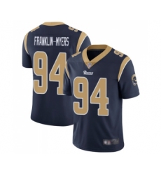 Men's Los Angeles Rams #94 John Franklin-Myers Navy Blue Team Color Vapor Untouchable Limited Player Football Jersey