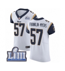 Men's Nike Los Angeles Rams #57 John Franklin-Myers White Vapor Untouchable Elite Player Super Bowl LIII Bound NFL Jersey
