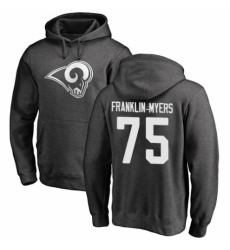 NFL Nike Los Angeles Rams #57 John Franklin-Myers Ash One Color Pullover Hoodie