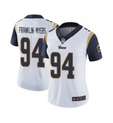 Women's Los Angeles Rams #94 John Franklin-Myers White Vapor Untouchable Limited Player Football Jersey