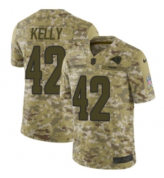 Youth Nike Los Angeles Rams #42 John Kelly Limited Camo 2018 Salute to Service NFL Jersey
