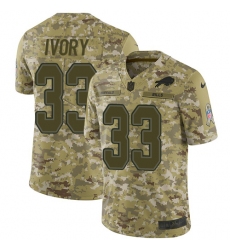 Men's Nike Buffalo Bills #33 Chris Ivory Limited Camo 2018 Salute to Service NFL Jersey