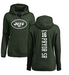 NFL Women's Nike New York Jets #16 Terrelle Pryor Sr. Green Backer Pullover Hoodie