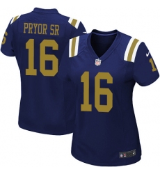 Women Nike New York Jets #16 Terrelle Pryor Sr. Game Navy Blue Alternate NFL Jersey