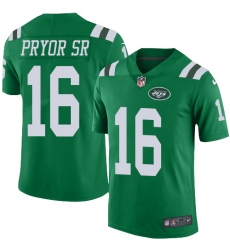 Youth Nike New York Jets #16 Terrelle Pryor Sr. Limited Green Rush Vapor Untouchable NFL Jersey