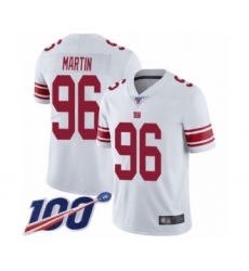 Men's New York Giants #96 Kareem Martin White Vapor Untouchable Limited Player 100th Season Football Jersey