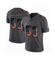 Men's Indianapolis Colts #53 Darius Leonard Limited Black USA Flag 2019 Salute To Service Football Jersey