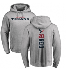 NFL Nike Houston Texans #20 Justin Reid Ash Backer Pullover Hoodie