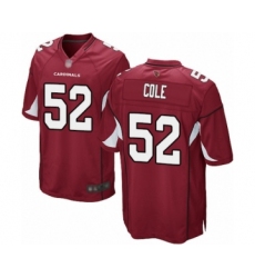 Men's Arizona Cardinals #52 Mason Cole Game Red Team Color Football Jersey
