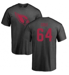 NFL Nike Arizona Cardinals #64 Mason Cole Ash One Color T-Shirt