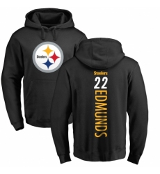 Nike Pittsburgh Steelers #22 Terrell Edmunds Black Backer Pullover Hoodie