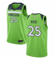 Women's Nike Minnesota Timberwolves #25 Derrick Rose Swingman Green NBA Jersey Statement Edition