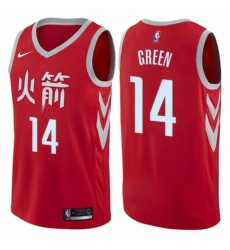 Youth Nike Houston Rockets #14 Gerald Green Swingman Red NBA Jersey - City Edition