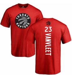 NBA Nike Toronto Raptors #23 Fred VanVleet Red Backer T-Shirt