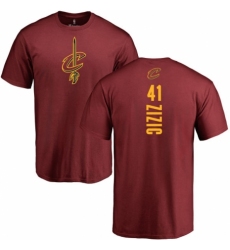 NBA Nike Cleveland Cavaliers #41 Ante Zizic Maroon Backer T-Shirt