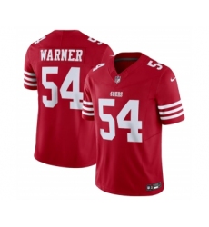 Men's Nike San Francisco 49ers #54 Fred Warner Red 2023 F.U.S.E. Vapor Untouchable Limited Stitched Football Jersey