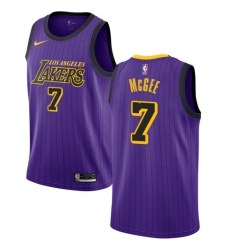 Women's Nike Los Angeles Lakers #7 JaVale McGee Swingman Purple NBA Jersey - City Edition