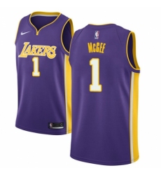 Youth Nike Los Angeles Lakers #1 JaVale McGee Swingman Purple NBA Jersey - Statement Edition