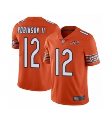 Men's Chicago Bears #12 Allen Robinson Orange Alternate 100th Season Limited Football Jersey