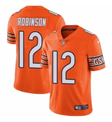 Men's Nike Chicago Bears #12 Allen Robinson Elite Orange Rush Vapor Untouchable NFL Jersey