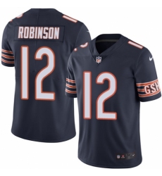 Youth Nike Chicago Bears #12 Allen Robinson Navy Blue Team Color Vapor Untouchable Elite Player NFL Jersey