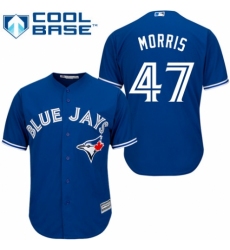 Men's Majestic Toronto Blue Jays #47 Jack Morris Replica Blue Alternate MLB Jersey