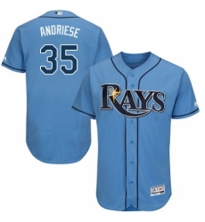 Men's Majestic Tampa Bay Rays #35 Matt Andriese Columbia Alternate Flex Base Authentic Collection MLB Jersey