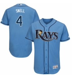 Men's Majestic Tampa Bay Rays #4 Blake Snell Columbia Alternate Flex Base Authentic Collection MLB Jersey