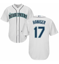 Men's Majestic Seattle Mariners #17 Mitch Haniger Replica White Home Cool Base MLB Jersey