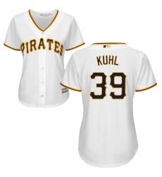 Women's Majestic Pittsburgh Pirates #39 Chad Kuhl Replica White Home Cool Base MLB Jersey